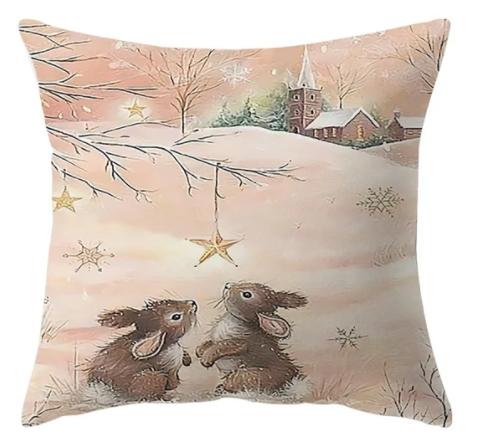 45Cm Christmas Pillowcase Cushion Cover Christmas Decorations For Home Christmas Ornament Gift Happy New Year