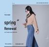 Children's Loose-Fit Wide-Leg Jeans, Long and Slim Design, Large Size, Korean Style for Spring and Autumn 2025