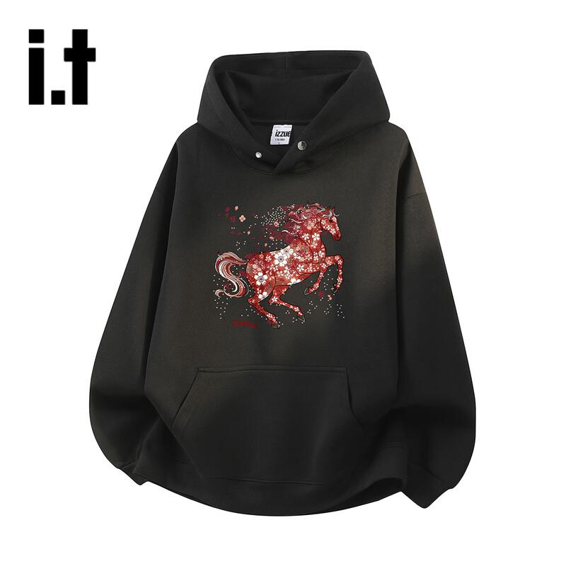 izzue Unisex Retro Hooded Sweatshirt S