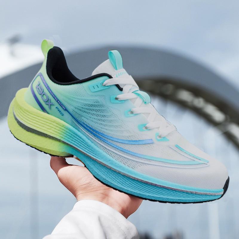 Youth Style Shoes Lightweight Running Shoes Boys Teens Comfortable Soft Sole Carbon Plate Sport Sneakers Low Top Casual