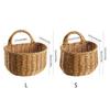 Handwoven Storage Basket with Handle Multifunction Collection Supplies for Dormitory Bedroom Sundries Organization