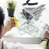 Piececool 3D Metalen Puzzels F-15 Vechter Montage Model Kits voor Volwassenen DIY Vliegtuig Puzzel voor Verzameling Verjaardagscadeaus