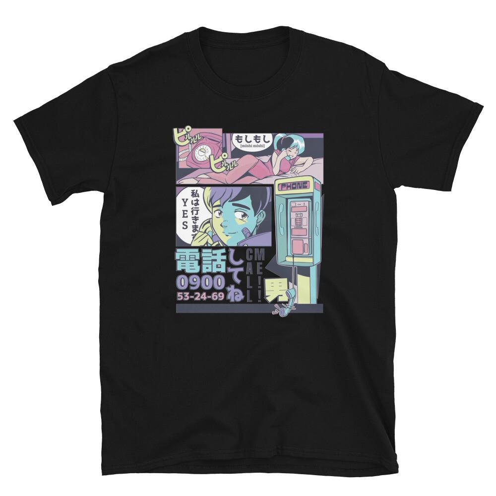Anime Style Payphone Comic Book Style T-Shirt