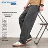 Jeanswest Men's Oversize Casual Straight-Leg Pants