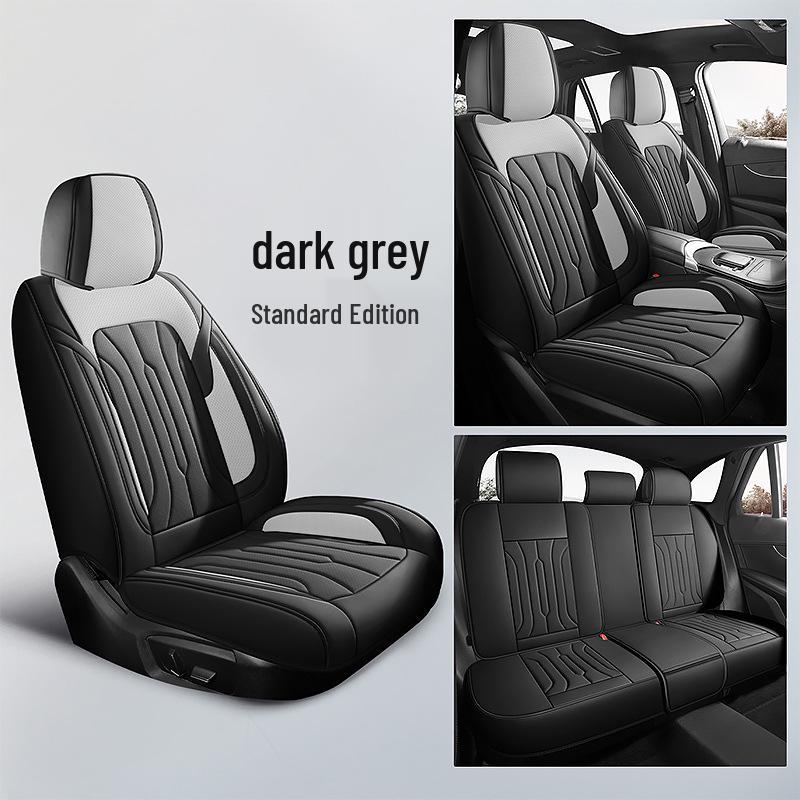 Napa Leather Universal Car Seat Covers - Full Coverage, All-Season Cushions