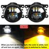 2 Pcs Car Front Fog Light 60W H11 LED Lens Fog Lamp For Mitsubishi Mirage Space Star Hatchback 2017 2018 2019 2020 2021 2022