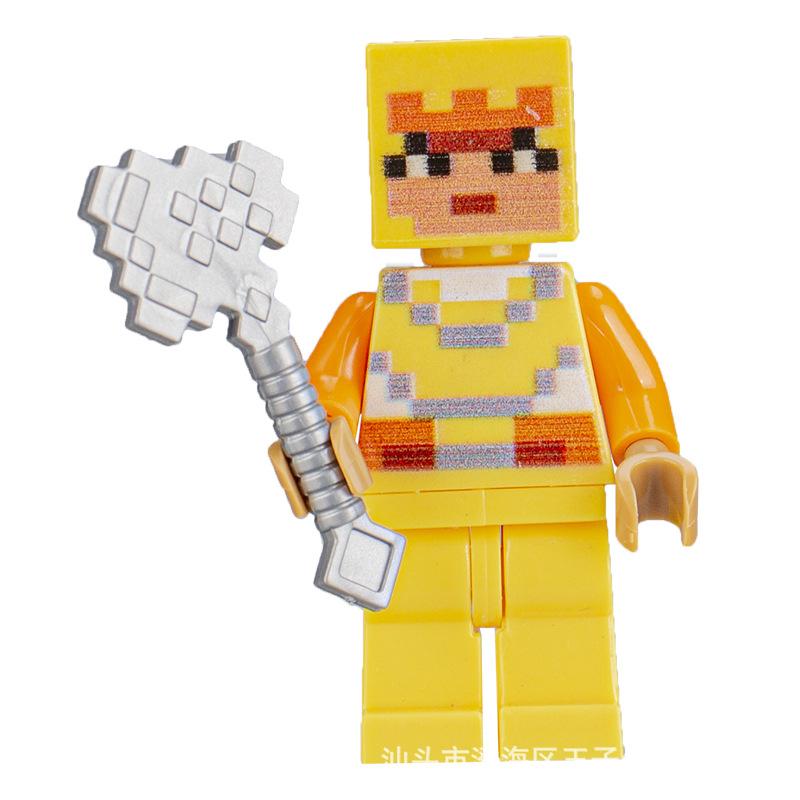 Ninja Warrior Superhero Doll With Weapon Single Building Block Assembly Toy