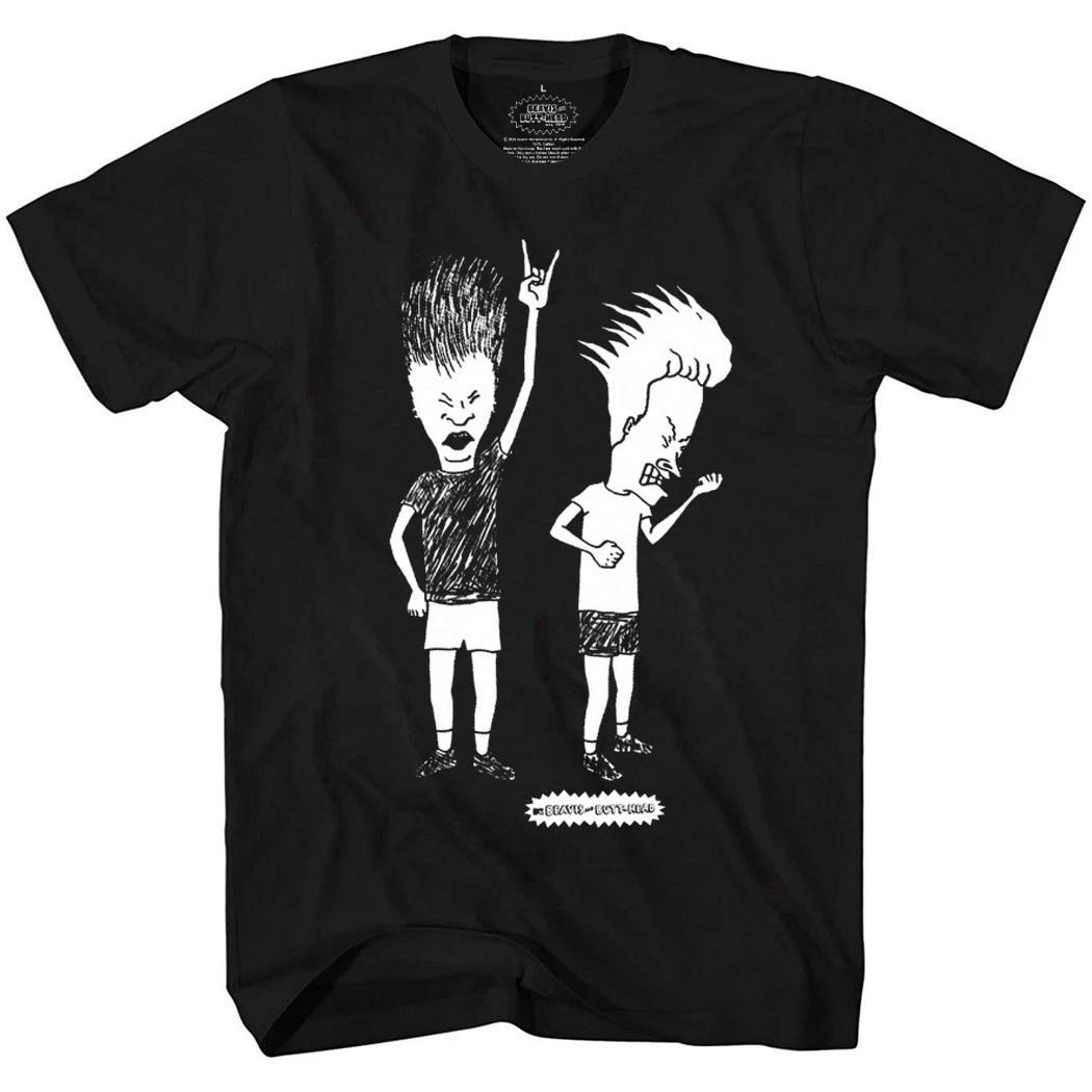 Beavis and Butthead Rock Out Sketch T-Shirt XXL