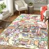 Kawaii Dessert & Animal Wonderland Rug Floor Mat for Living Room or Bedroom Soft and Comfortable Carpet a Gift for Birthday and Holiday.ZFF0913262