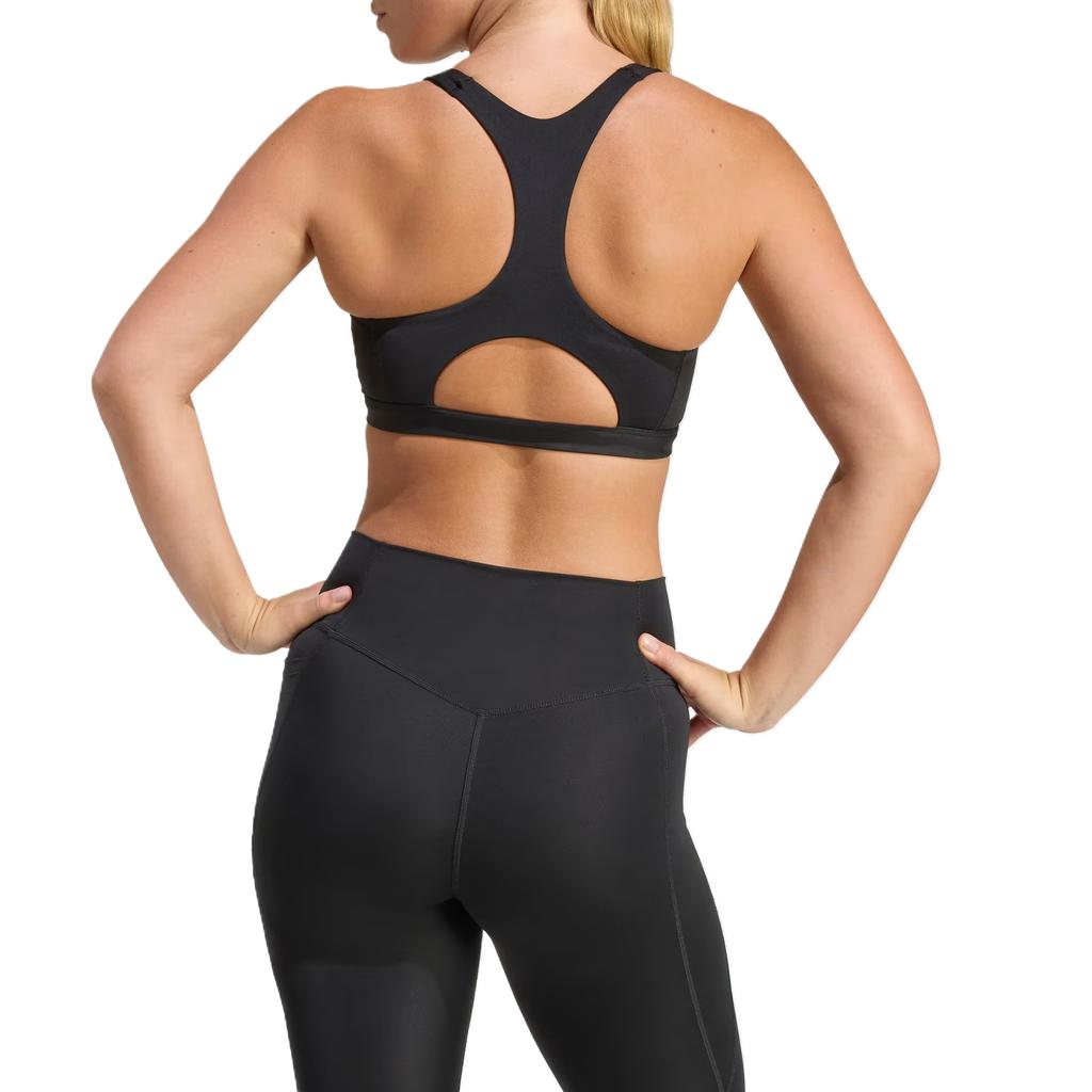 Adidas Essentials Optim Zip Front Quick Dry Moisture Wicking Breathable Sports Bra Women underwear KB4386