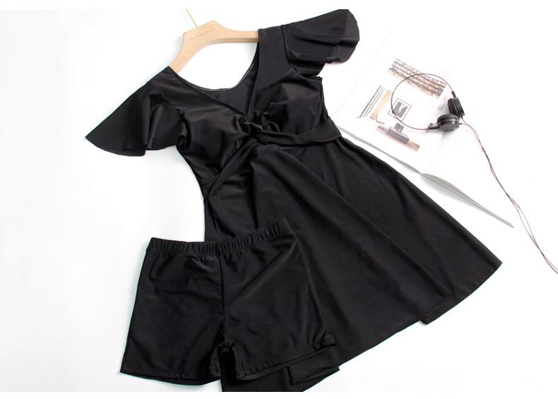 2026 Plus Size Women's One-Piece Tankini: Skirt Style with Boyshorts - Conservative, Slimming Design for a Flattering Look