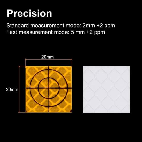 uxcell Survey Reflectors, 20mm Self-Adhesive Reflective Tape for Survey Marking, Orange, 30 Pieces
