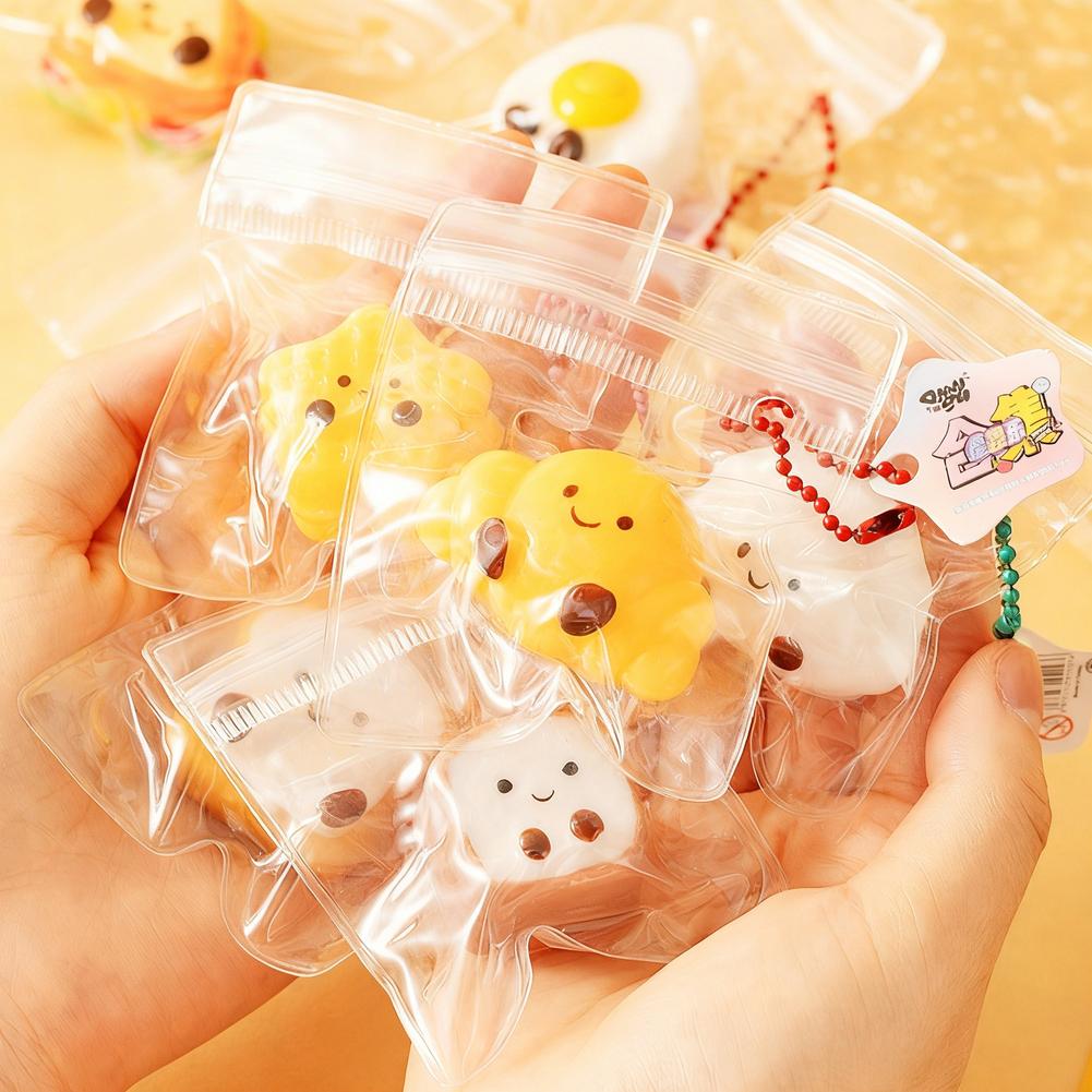 Kawaii Sandwich Dumpling Toy Soft Stress Relief Fidget Toys for Kids Adults Cute Food Play Simulation Toy