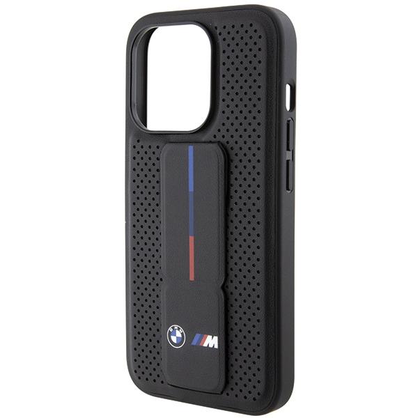 Bmw Bmhcp15Lgspprk Iphone 15 Pro 6.1 Czarny/Black Hardcase Grip Stand Smooth & Perforated