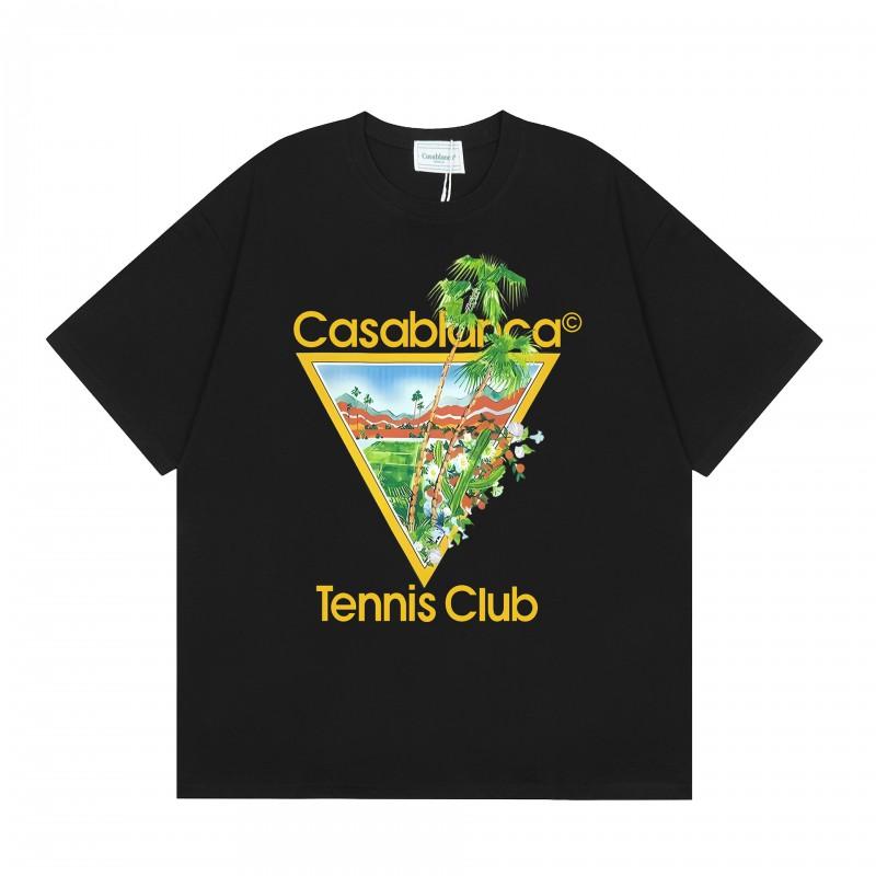 Men Women Streetwear Short Sleeve T-Shirt With Geometric Letter Print Loose Fit Cotton Tee Casual