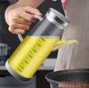 Ölflasche, Gewürzbehälter, Sojasaucenflasche, Essigflasche, Öldispenser, Glasmaterial, staubdicht, 750ml
