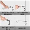 EINEY Lantern Hanger, Lantern Hook, Outdoor Camping Lantern Hook for Pole, Fits Pole Diameters 12mm to 33mm, Stainless Steel, Set of 2