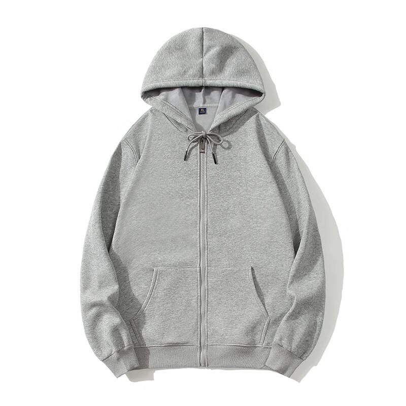

BFS205 Pure Cotton Silver Fox Fleece Zip Hoodie L