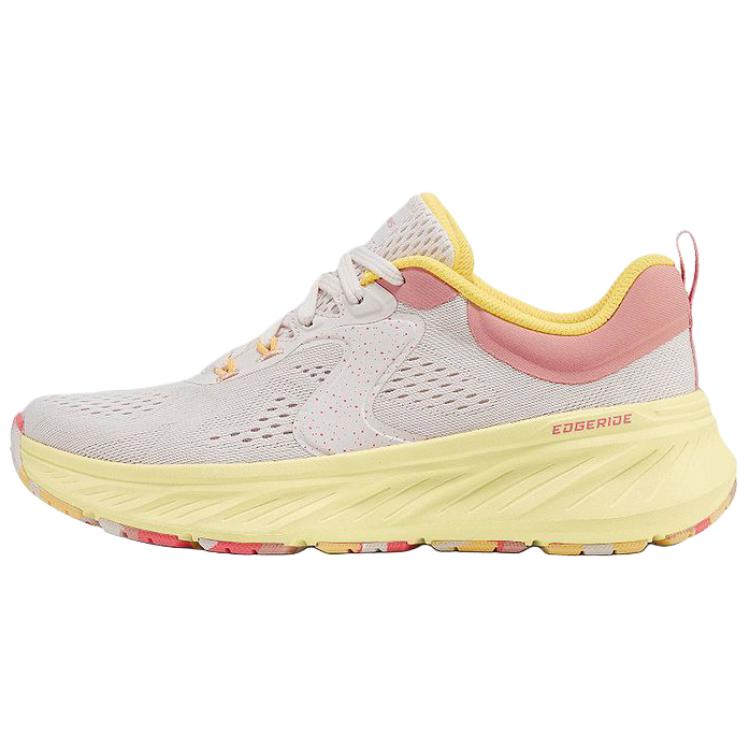 Skechers Edgeride Versatile Comfortable Low-Top Running Shoes Women sneakers Gray Yellow Pink 150478-LPMT 36