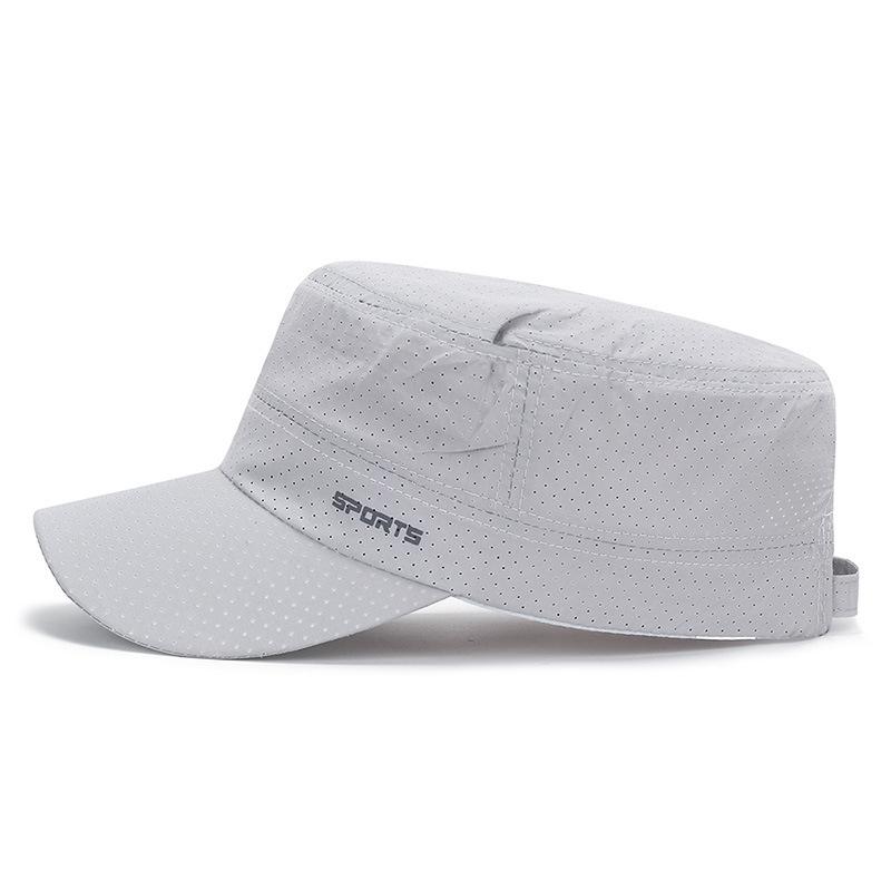 Summer Breathable Flat Cap for Men, Outdoor Sun Protection, Quick-drying Sports Baseball Cap