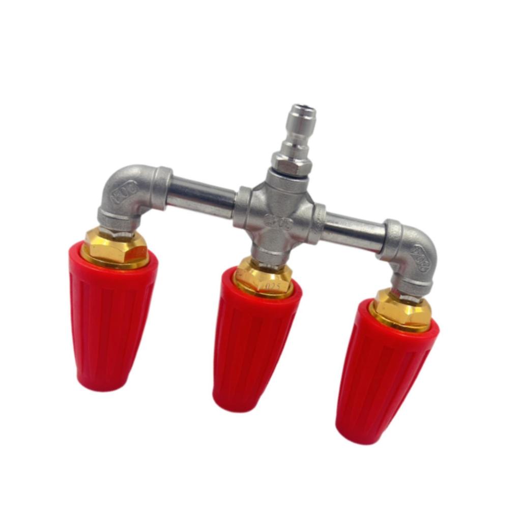 Triple Turbine Nozzle Pressure Washer Home Garden Rotating Turbine Nozzle