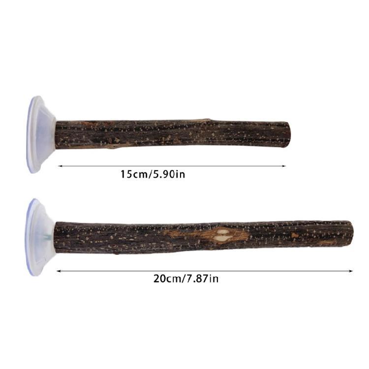 3pack Portable Parakeets Grinding Stick Training Toy Strong Suction Cup Bird for Small to Medium
