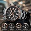 LIGE Fashion Luxury Quartz Man Watch Hollow Business Casual Stainless Steel Clock Waterproof Luminous Men's Watches Reloj Hombre