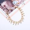 Nouvelle Mode Été Plage Chaîne de Pied Bijoux Pour Femmes Exquis Or Argent Couleur Strass Brillants Bracelets de Cheville Cheville