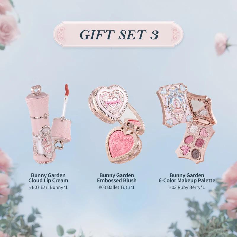 Flowers Knows Bunny Garden Collection Set Regalo Palette Ombretti Trucco Rossetto Opaco Vellutato Crema Labbra Blush De Maquillaje