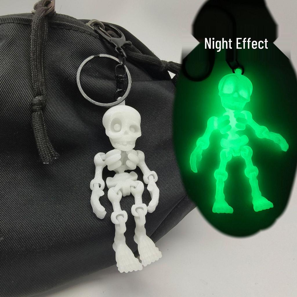 Fully Articulated 3D Skeleton Keychain