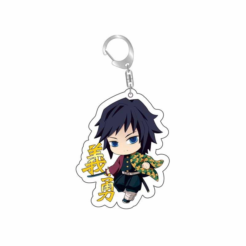 Demon Slayer Kimetsu No Yaiba Infinity Castle Acrylic Keychain Accessories Bag Charm Tokitou Muichirou Action Model Figure Playthings