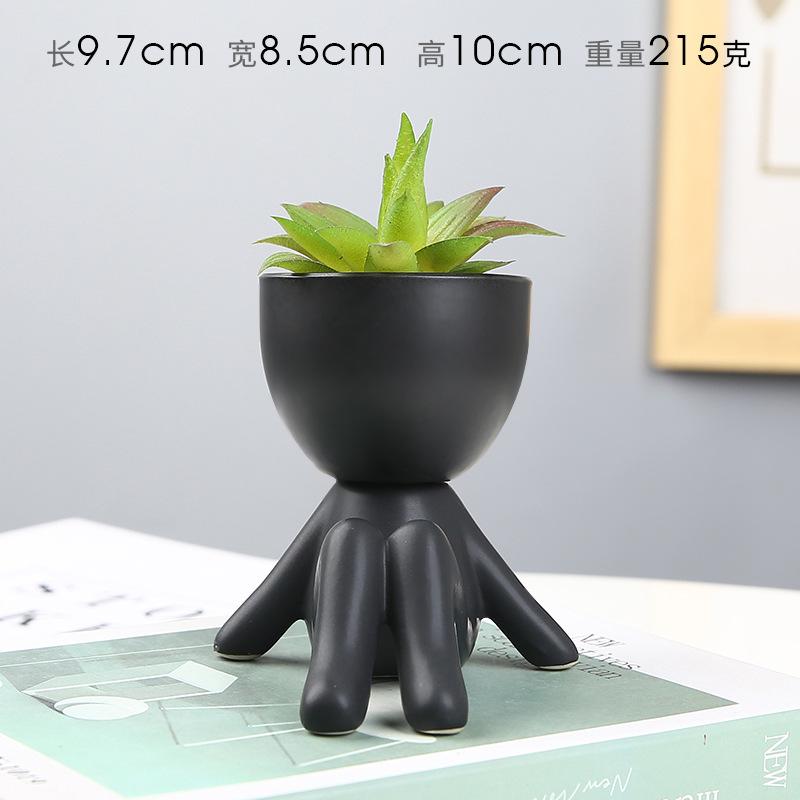 Nordic Succulent Flowerpot Creative Ceramic Ornament Crafts Decor Plant Pot