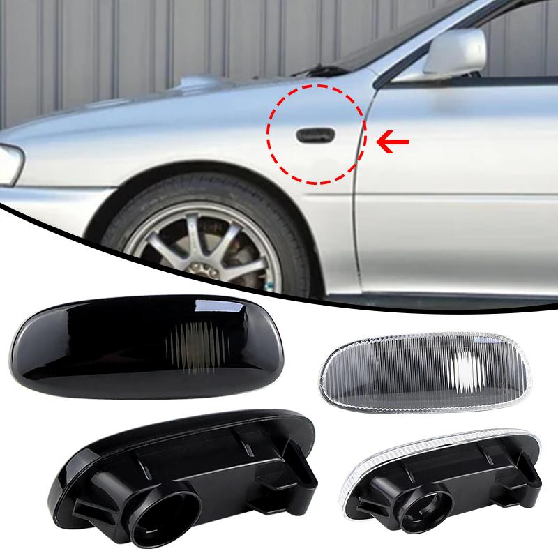 2Pc Side Marker Light Turn Signal Lamp Housing Cover Shell 84401FA050 For 1993-2001 Subaru Impreza GC GM GF Car Accessories