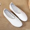 2025 Chaussures Plates en Cuir Véritable Femme Mocassins en Cuir Cousus Main Cuir de Vache Souple Chaussures Décontractées de Printemps Femmes Ballerines Chaussures Femmes