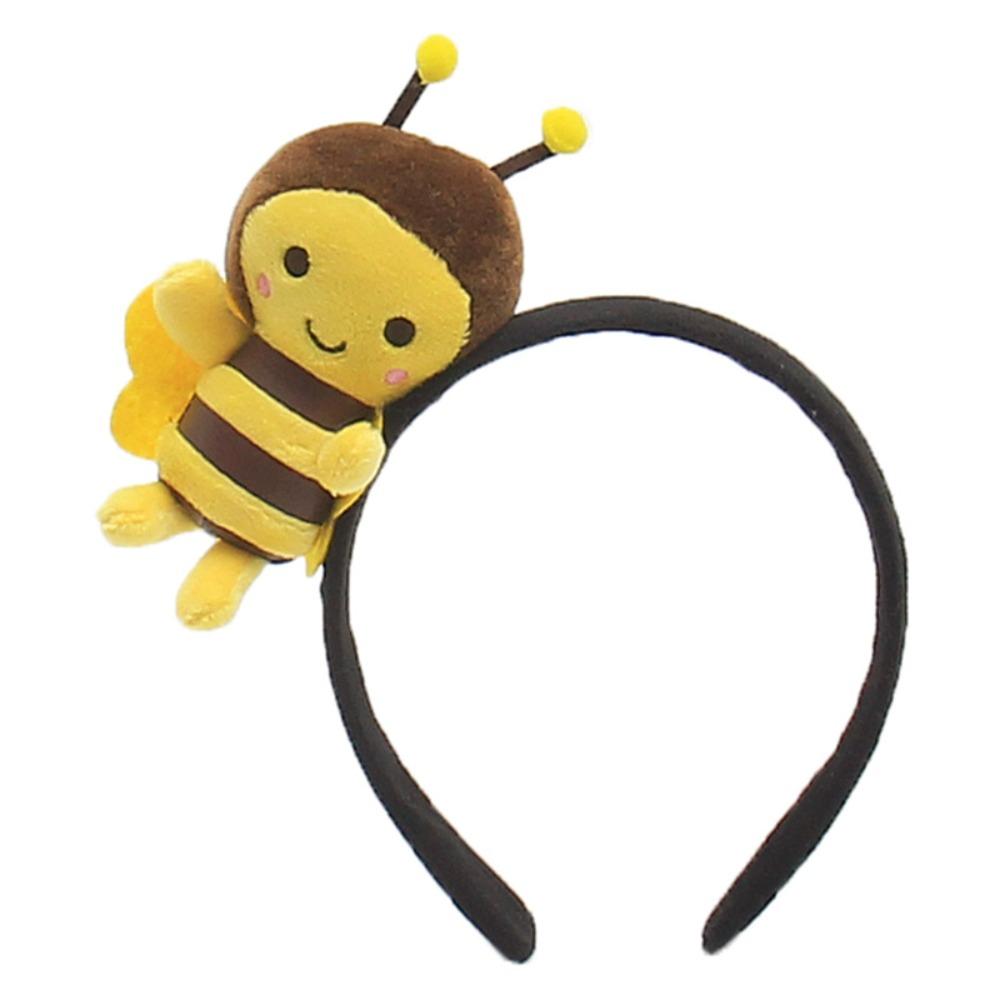 Plush Bee Doll Hairband Cute Animal Bee Hairband Funny Bee Plush Headband For Women and Girls