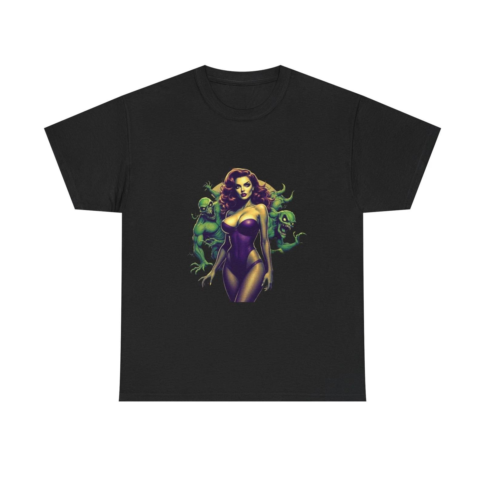 Gothic Fantasy Unisex Heavy Cotton Tee Spooky Shirt Halloween Outfit Scary Shirt S