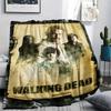 1PC The Walking Dead Print Flannel Blanket, High quality All Seasons, Home Decor, Warmth and Comfort, Perfect for Christmas Gifts