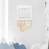 Adesivo de Parede Lua Estrelas Ovelha de Desenho Animado Removível Descolar e Colar para Quarto de Crianças Berçário Quarto de Dormir Decoração de Casa