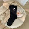 Women Wool Socks Warm Winter Thick Cashmere Casual Japanese Fashion Solid Color Comfortable Home Sock Long High Quality