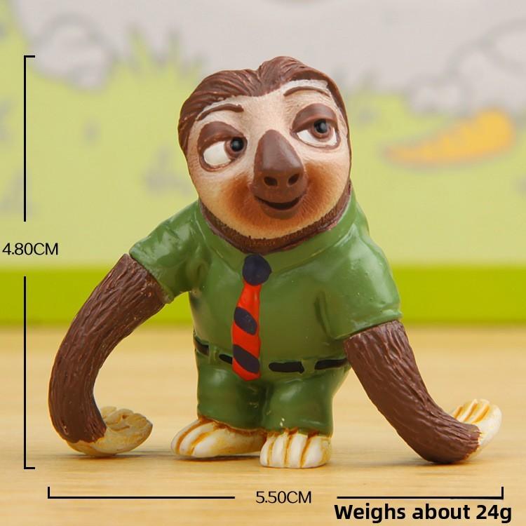 Cute Cartoon Raymond Pers Sloth Mini Model Ornament For Landscape Doll Decor