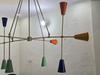 Mid Century Modern Sputnik Chandelier 9 Arm Multicolor Brass Ceiling Light Italian Style Dining Room Lamp