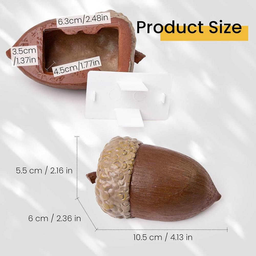 

Смола Реалистичный Водонепроницаемый Форма Лесного Ореха Секретное Хранилище Ключница Секретный Сейф Безопасность Для Наличных Ключей Украшений Дом Офис В Помещении