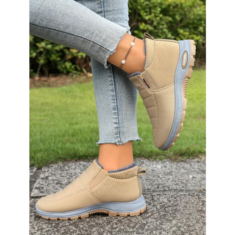 Women's Sports Shoes Fleece and Thickened Boots, Lightweight Soft-soled Women's Snow Boots