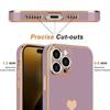 Coque de protection - BOOLING - pour iPhone 16 Plus - Violet Antichoc - Motif Cœur - 2 Verres Trempés Inclus
