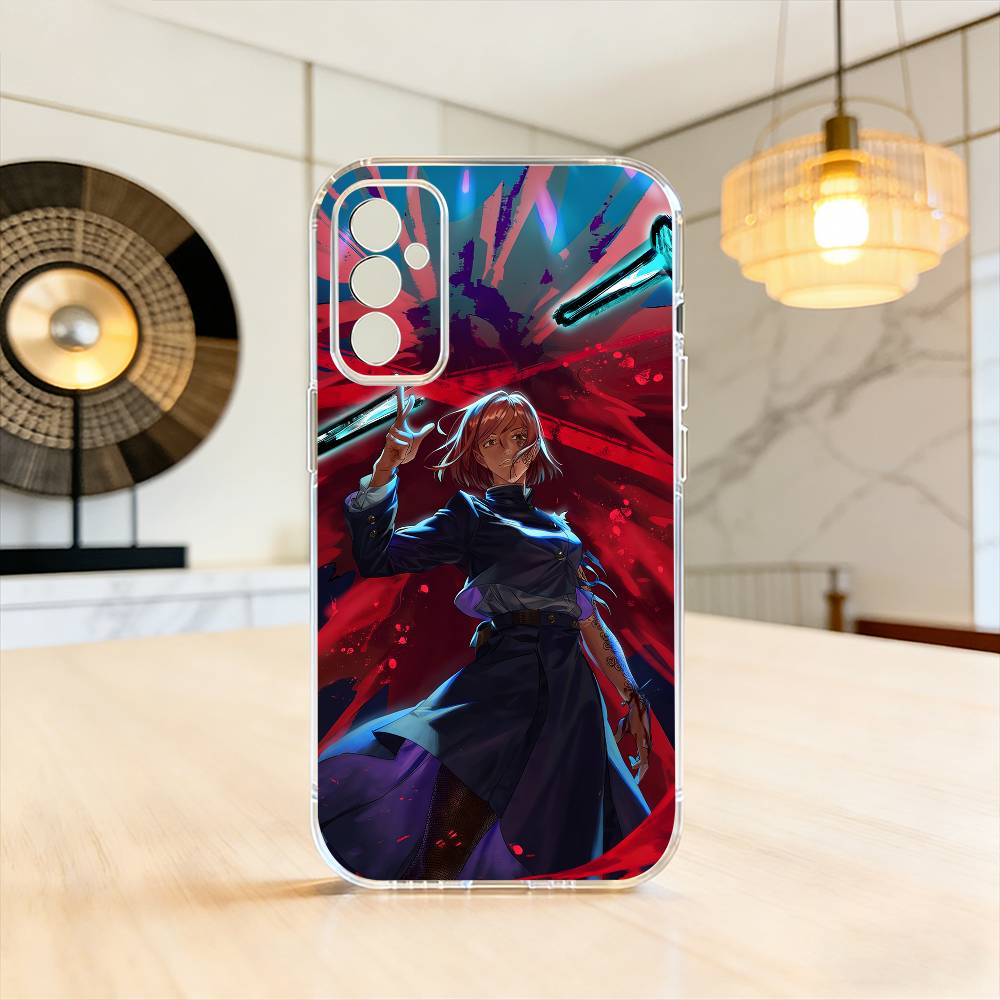 J-Jujutsu Kaisen K-Kugisaki N-Nobara Phone Case For SamsungA10,12,20,21S,30,31,40,50,51,52,70,71 Transparent Cover