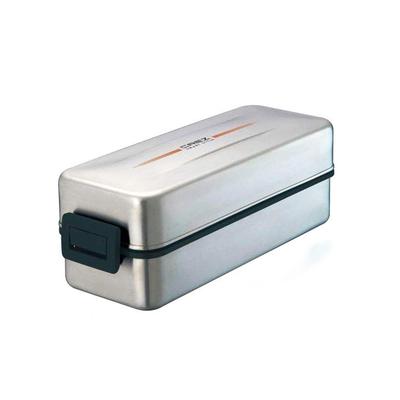Asvel 870mL Stainless Steel Bento Box with 3610 2-Tier (Crez SS-T870L) Bag,