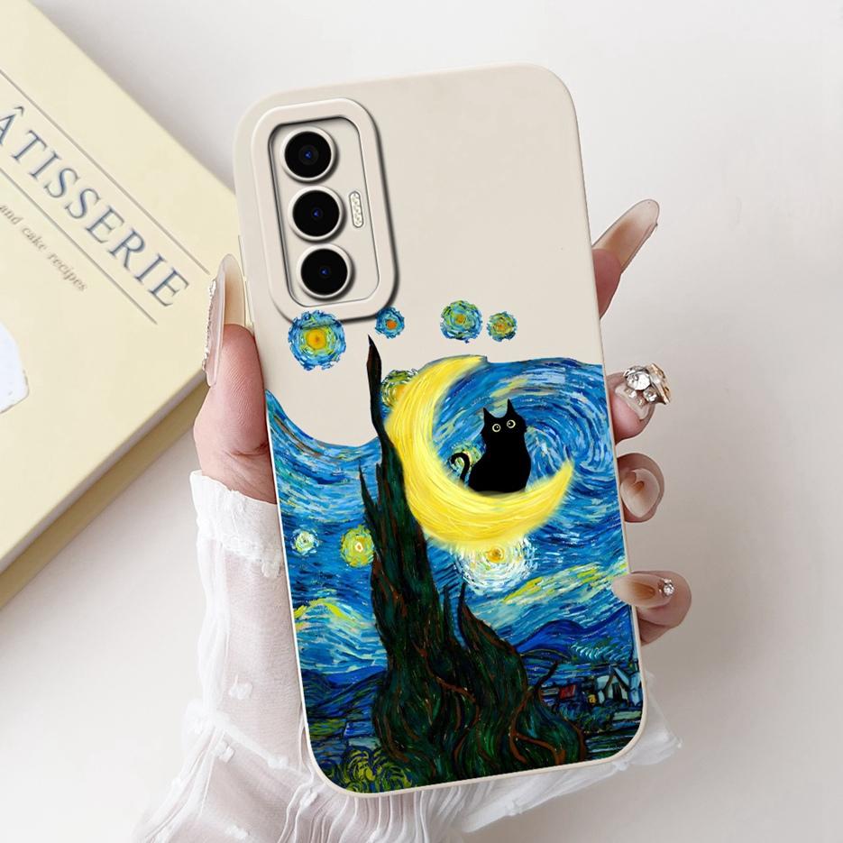 For Tecno Pova 3 Case LF7n Stylish Candy Panted Cover Shockproof Phone Case For Tecno Pova 3 Pova3 Soft Fundas 6.9'' Matte Coque