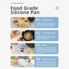 Blacha do pieczenia wielokrotnego użytku Frytownica powietrzna Kosz do pieczenia kurczaka Dywan Głęboka taca Frytownica do pieczenia Garnek silikonowy Okrągły Wymienny grill Akcesoria do patelni