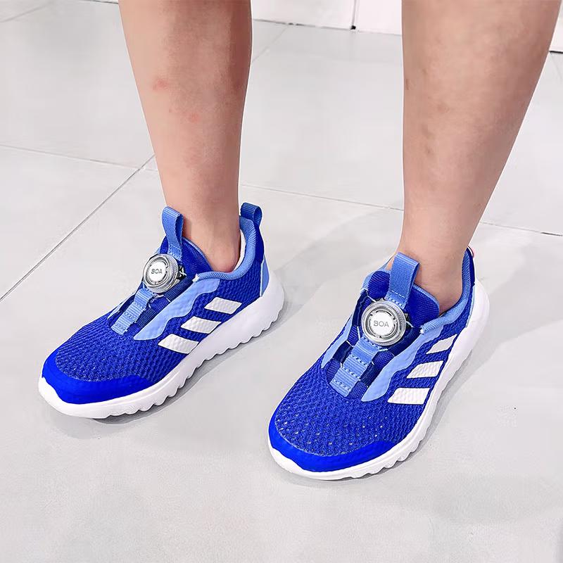 Adidas Activeflex Boa 3.0 Lightweight Comfortable Slip-Resistant Durable Low-Top Running Shoes Kids Sneakers Blue White HP5806