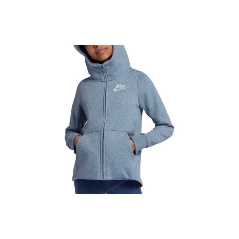 

Nike Kids Logo Print Hooded Jacket Kids jackets Gray AV8422-445 M